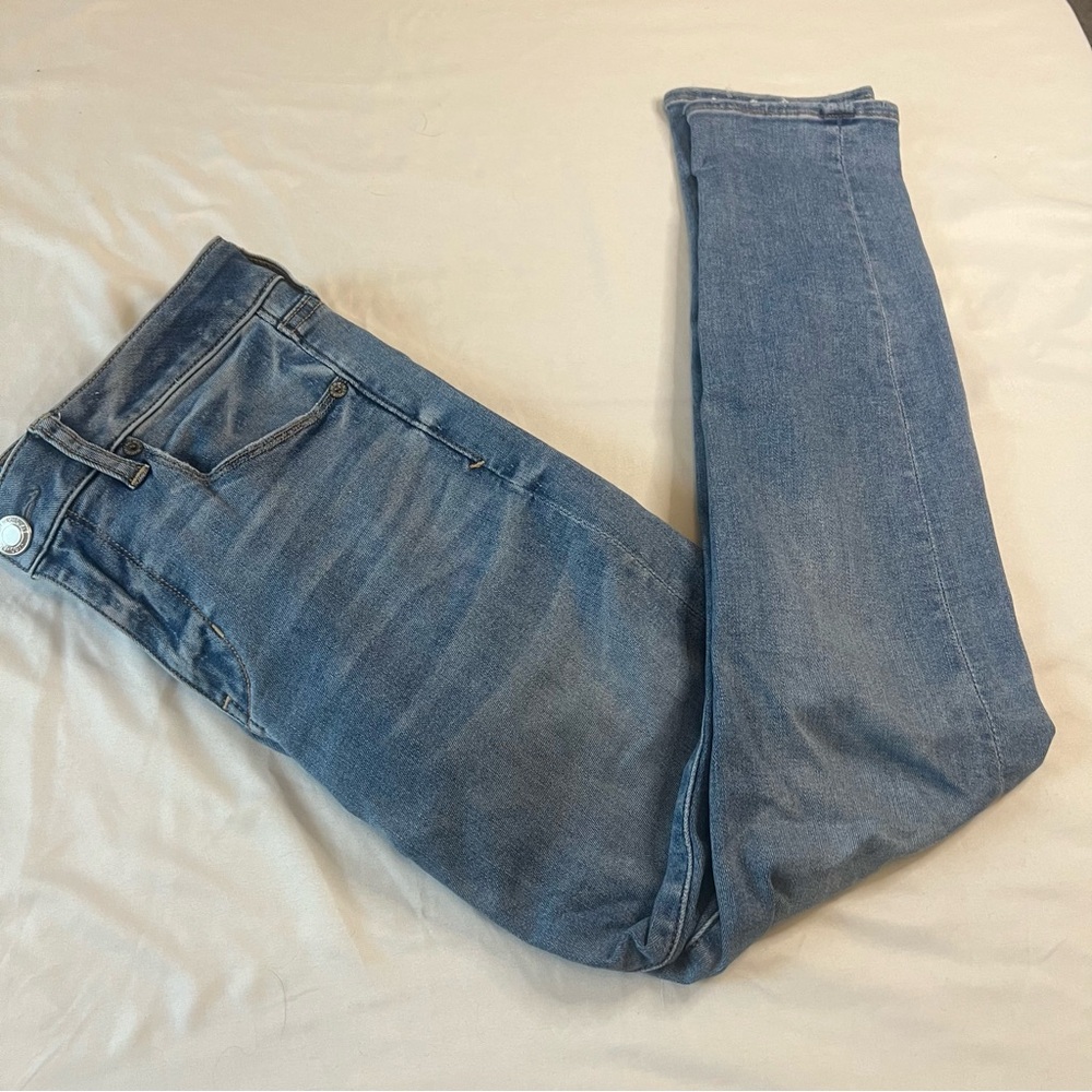 American Eagle Next Level Stretch High‎ Rise Skinny Jeans Medium Wash Size 6